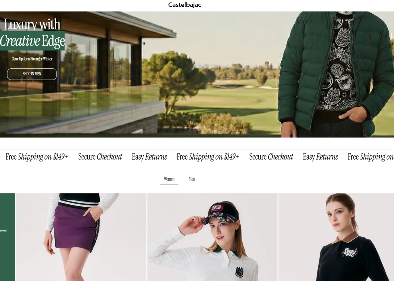 美 골프웨어 시장 공략 형지글로벌, '까스텔바작 USA' 온라인스토어 오픈 27-Image